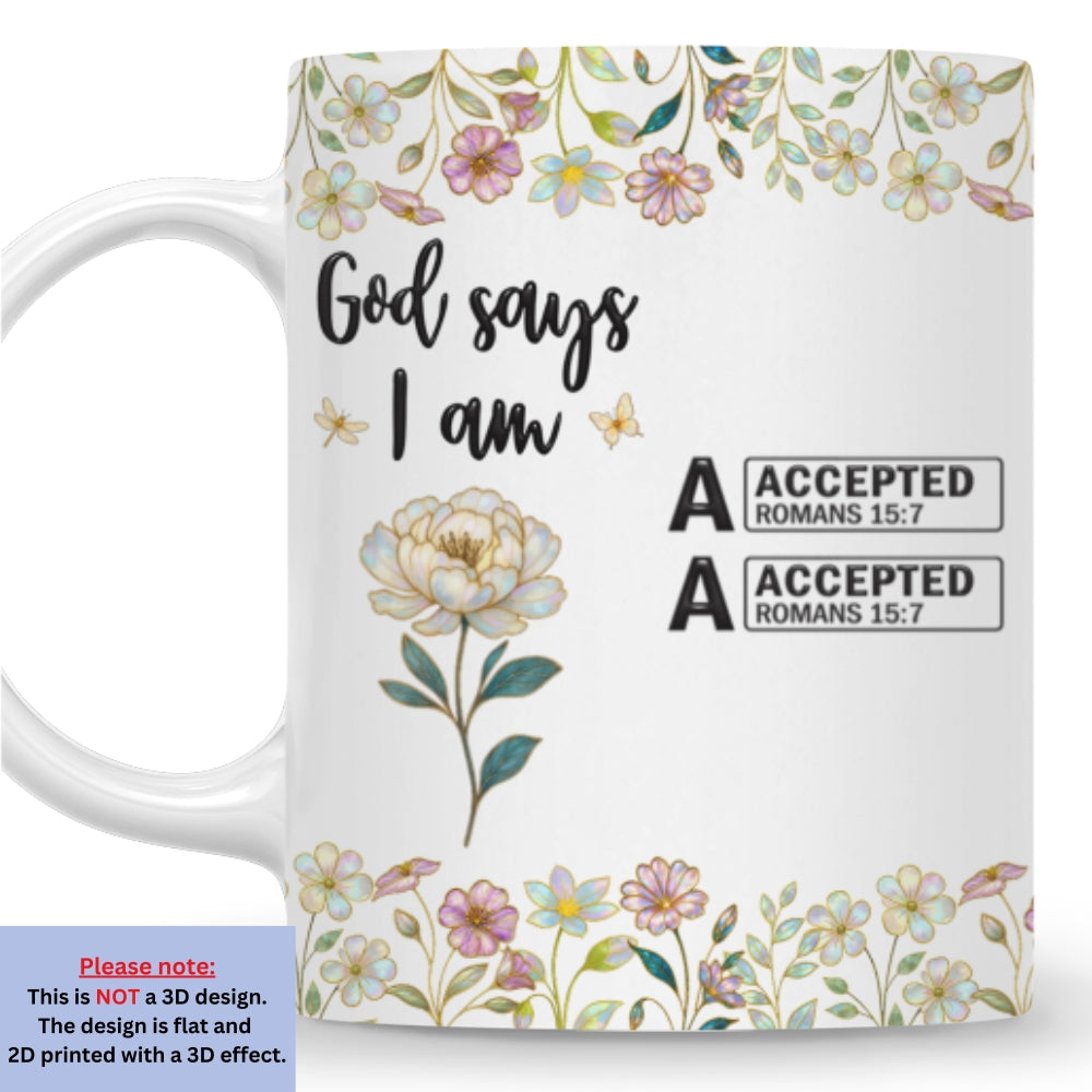 God Says You Are Mother Of Pearl - Personalized Custom Coffee Mug