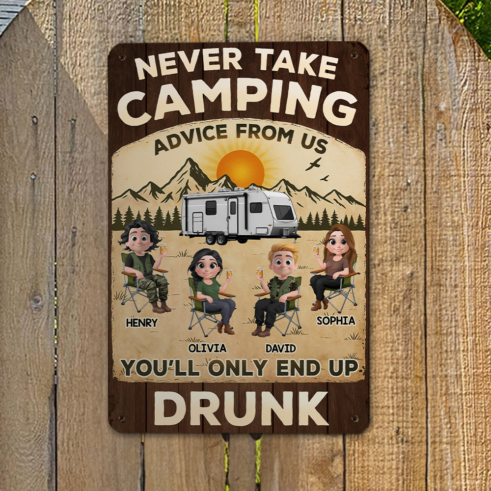 Our Camping Trips Get Wild - Personalized Custom Metal Signs