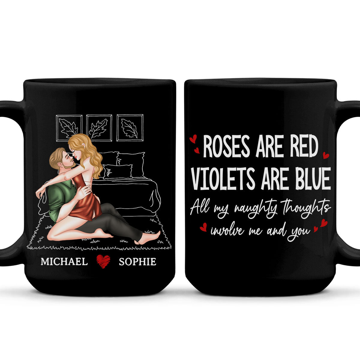 All My Naughty Thoughts - Personalized Custom Coffee Mug