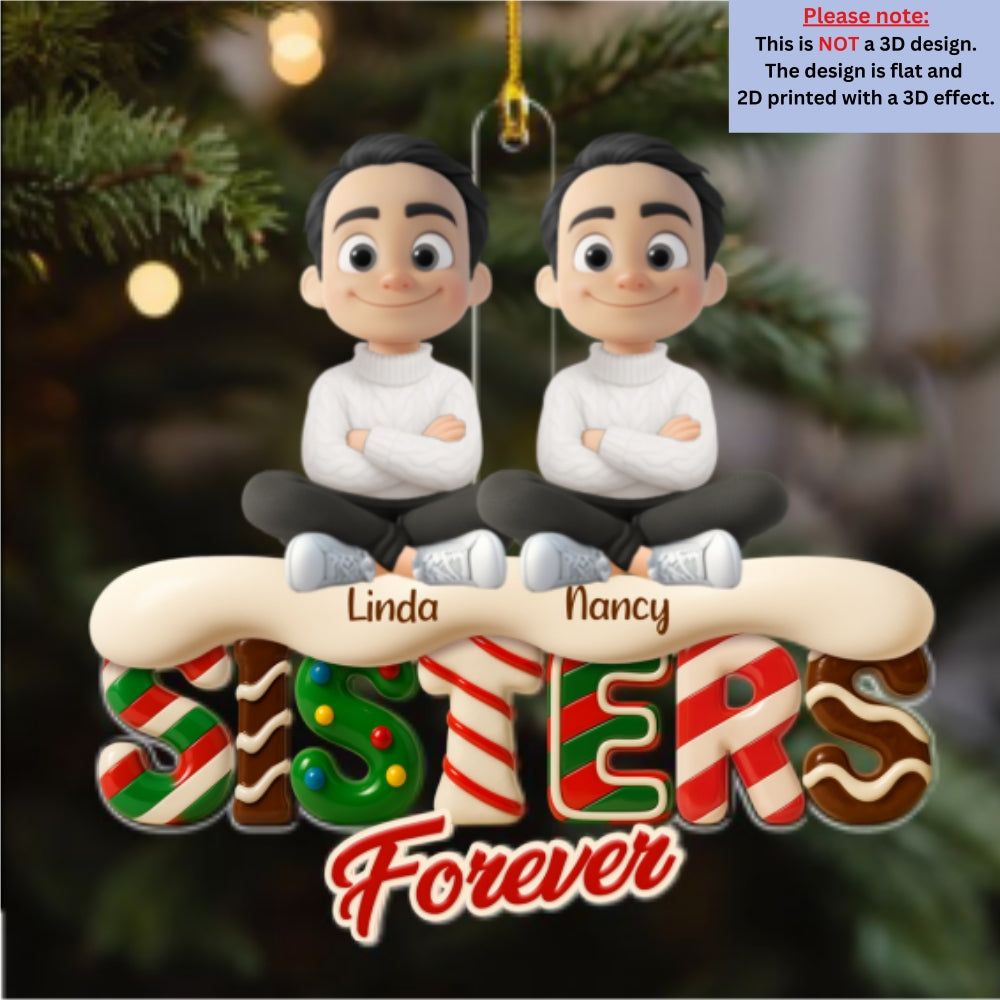 Always One Heart - Personalized Custom Acrylic Ornament