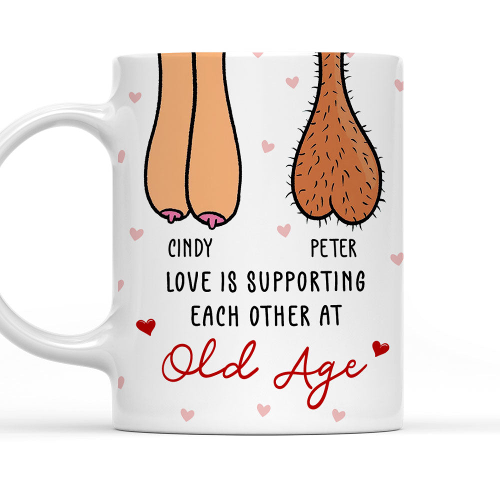 Love Is Supporting - Personalized Custom Coffee Mug