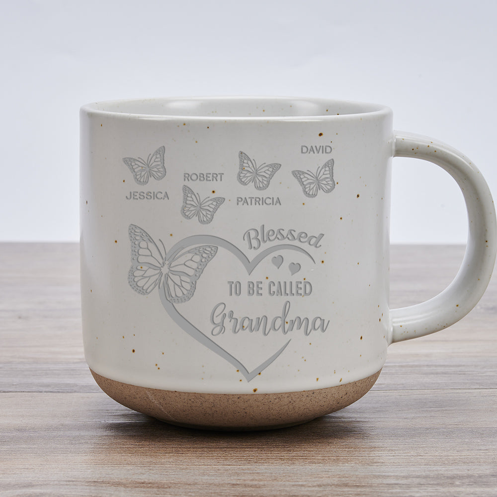Blessed Mimi - Personalized Custom Engraved Pottery Mug