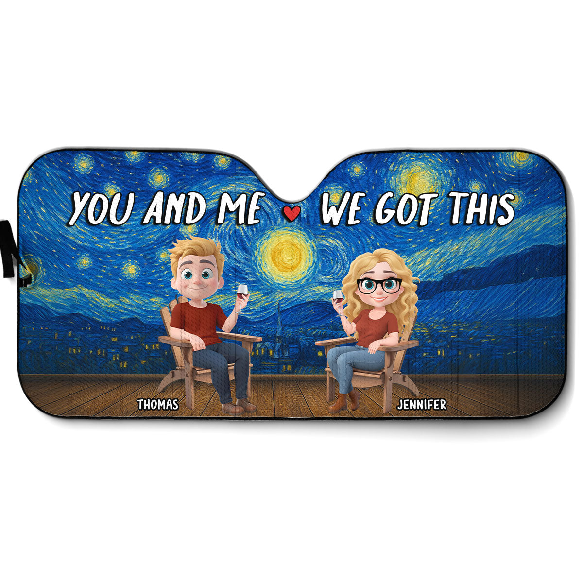 Whimsical Sky - Personalized Custom Car Sunshade