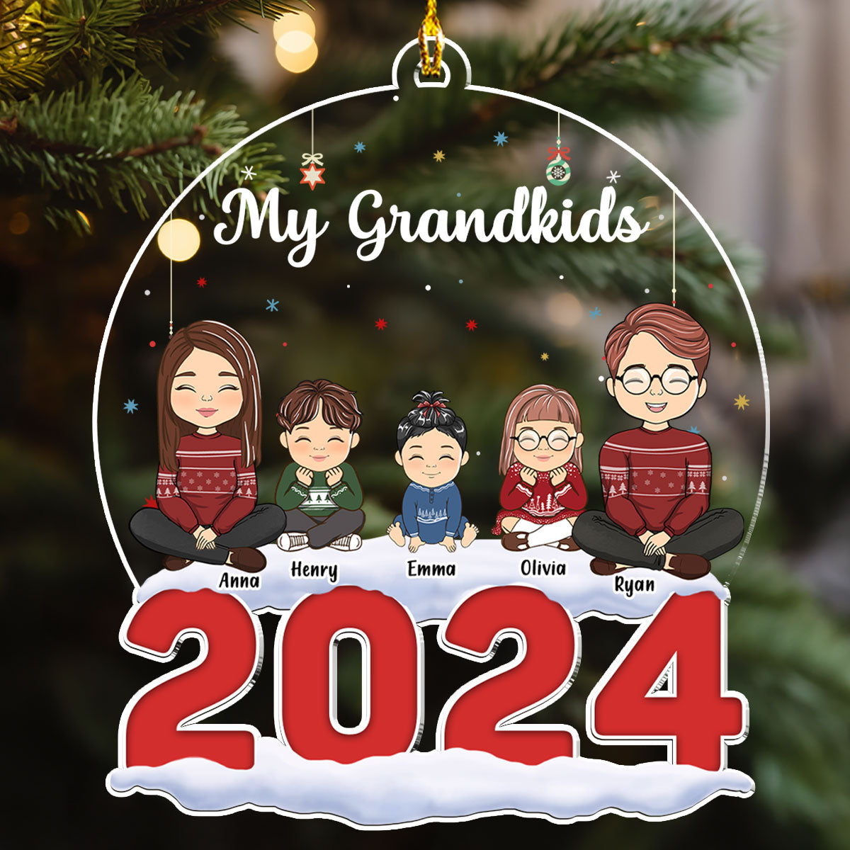 My Grandkids - Personalized Custom Acrylic Ornament
