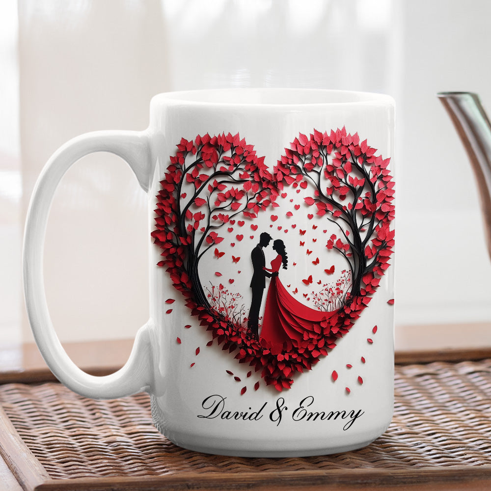 Love Is A Flame That Never Goes Out - Personalized Custom Coffee Mug