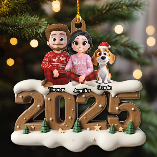 From This Year Onwards - Personalized Custom 3D Effect Wood Ornament