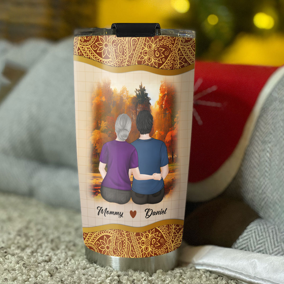 My Brave Grandson - Personalized Custom Tumbler