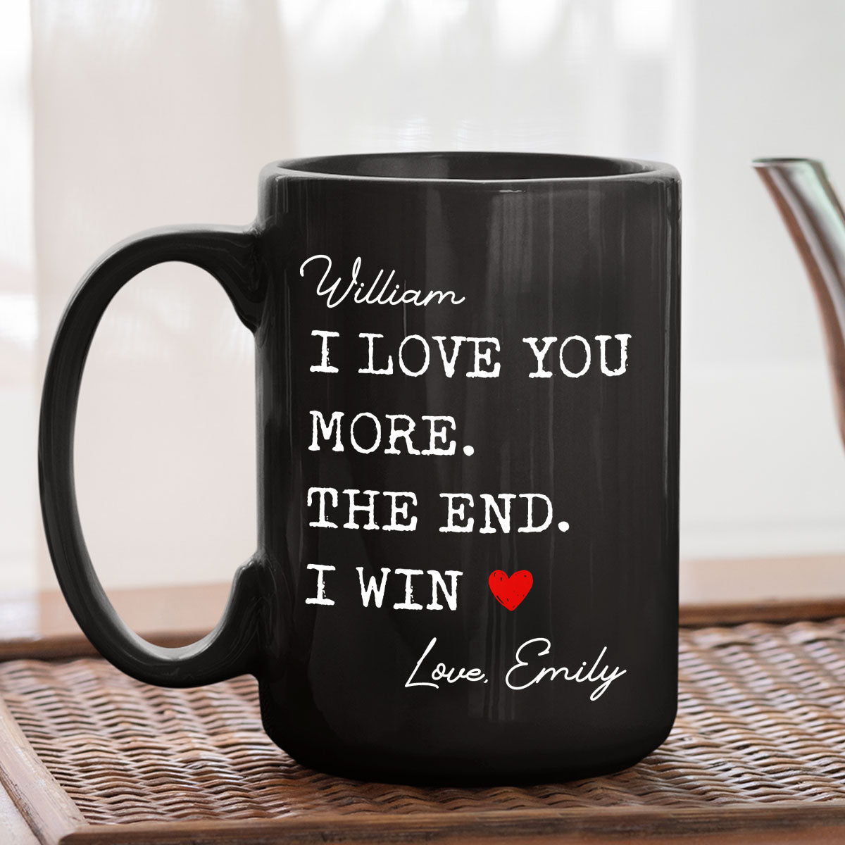 I Win - Personalized Custom Coffee Mug
