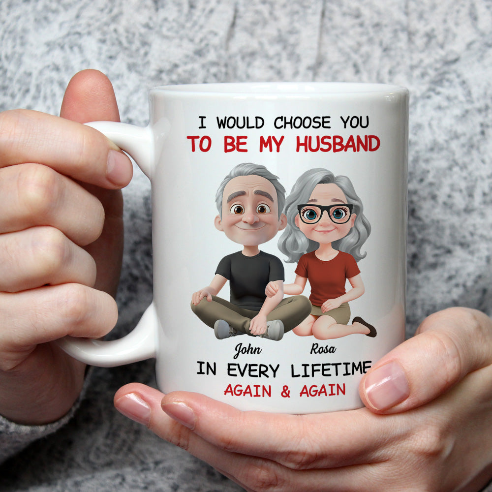Always Choose You My Husband - Personalized Custom Coffee Mug