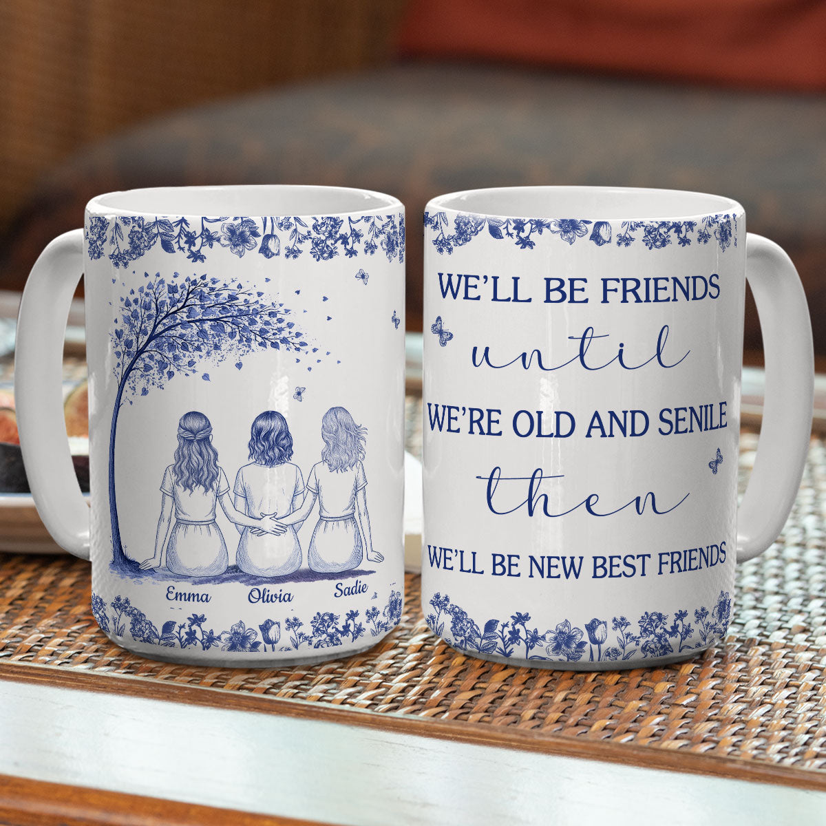 Friendship For A Lifetime - Personalized Custom Coffee Mug