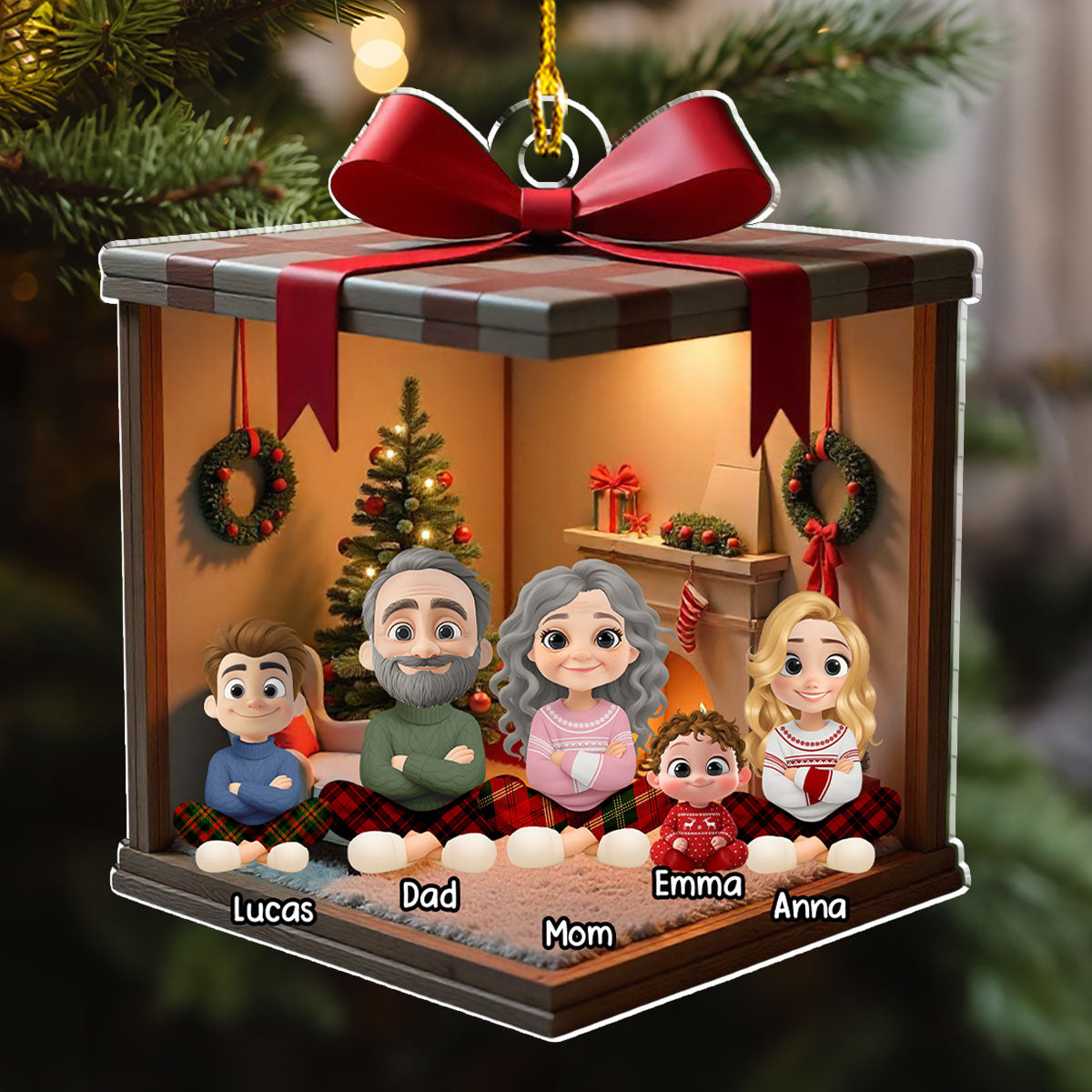 Our Cozy Christmas Together - Personalized Custom Acrylic Ornament