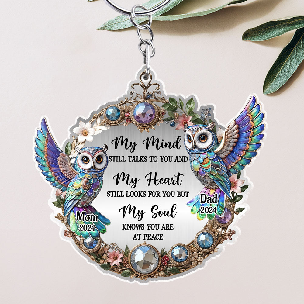 Owl My Mind My Heart My Soul - Personalized Custom Acrylic Keychain