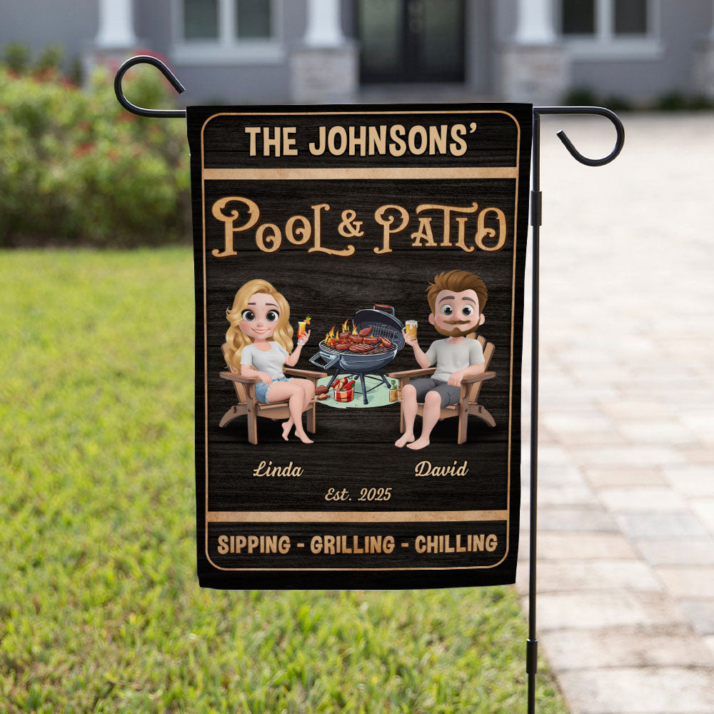 We At Pool And Patio - Personalized Custom Flag