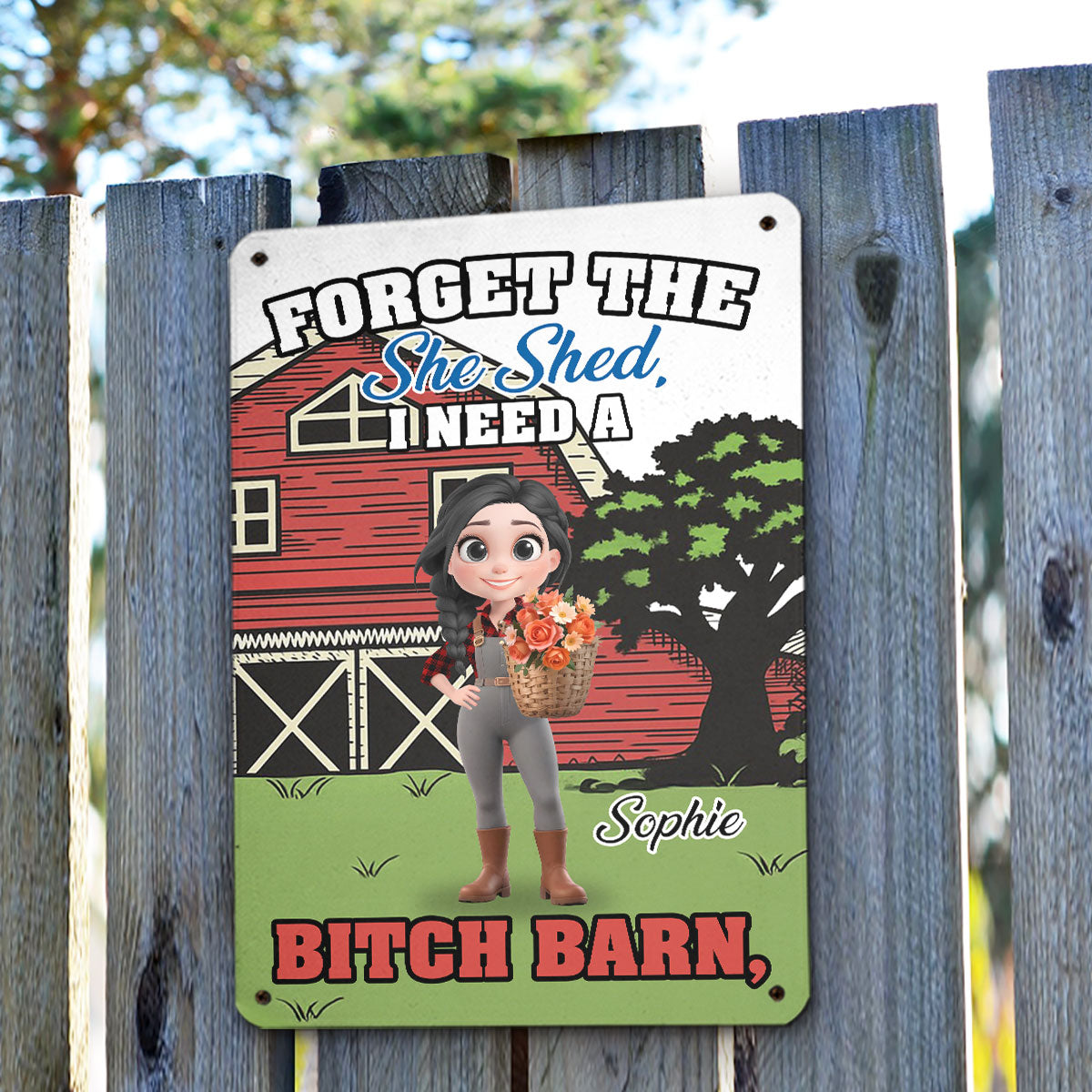 My Houseplants Live In Fear - Personalized Custom Metal Sign