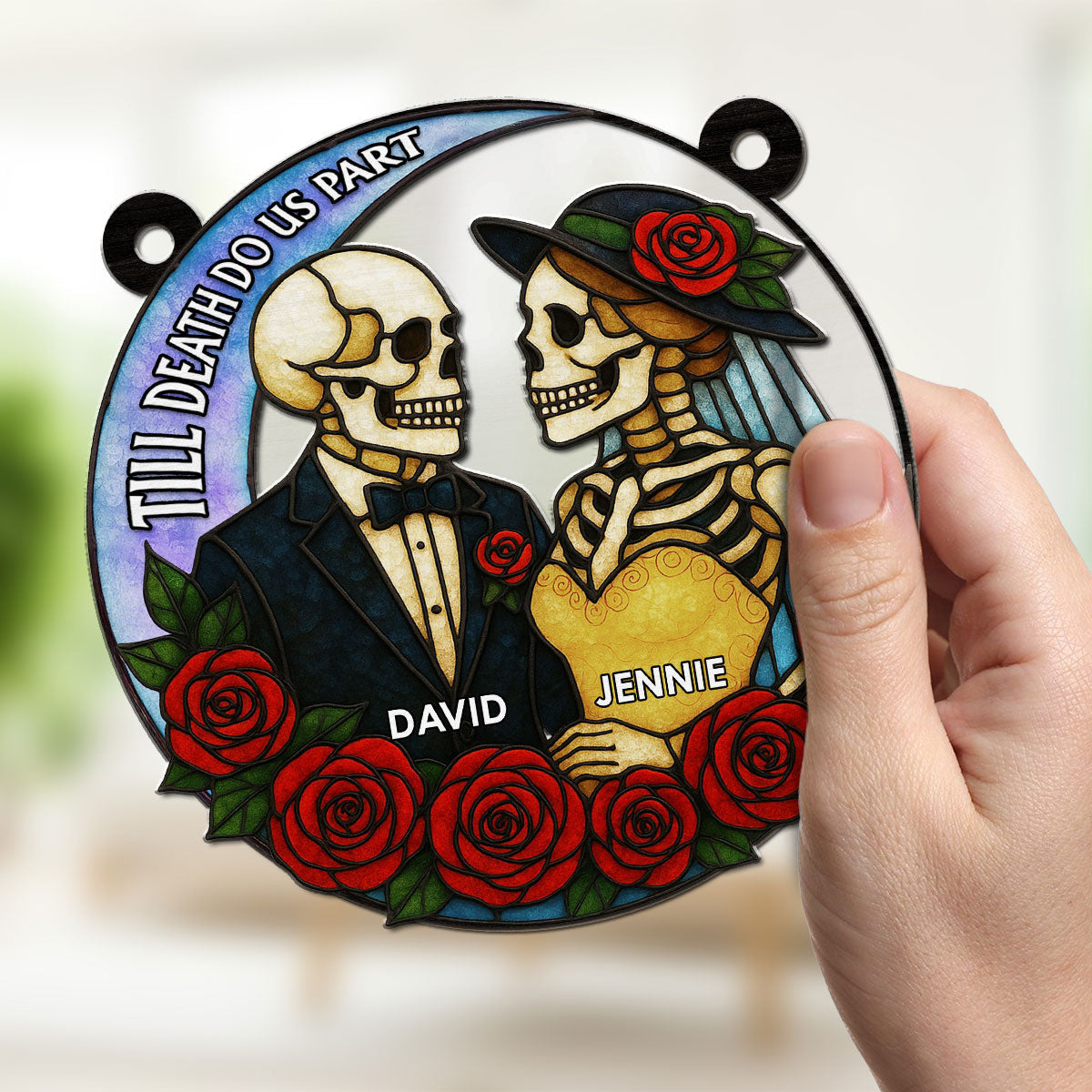 Till Death Do Us Part - Personalized Custom Suncatcher