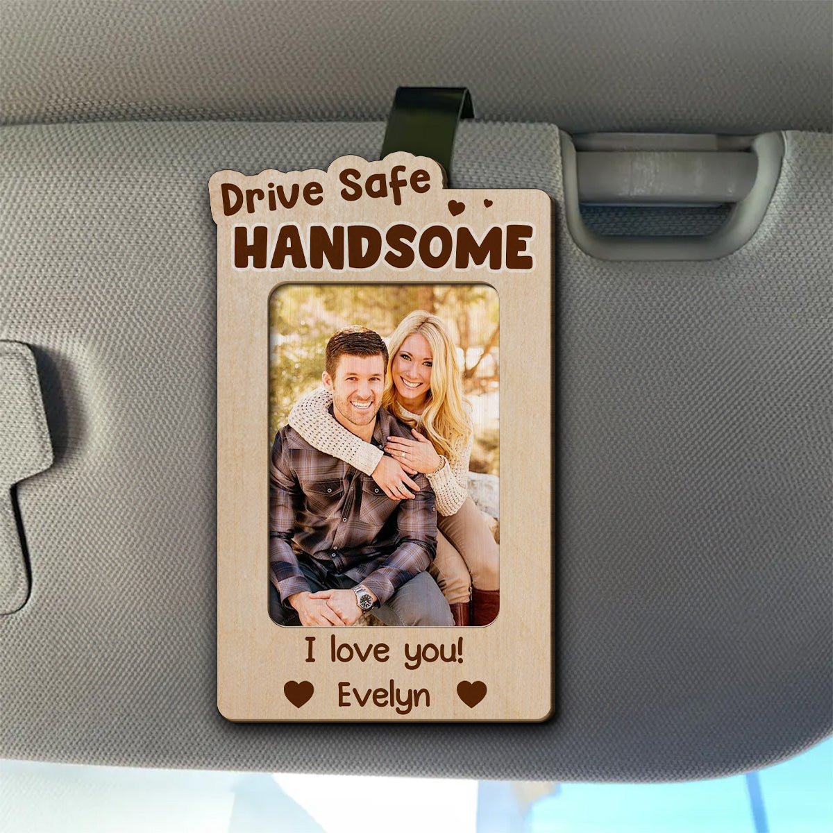 I Love You - Personalized Custom Car Visor Clip