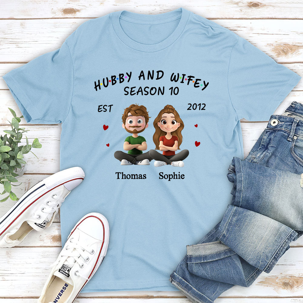Hubby And Wifey - Personalized Custom Shirt