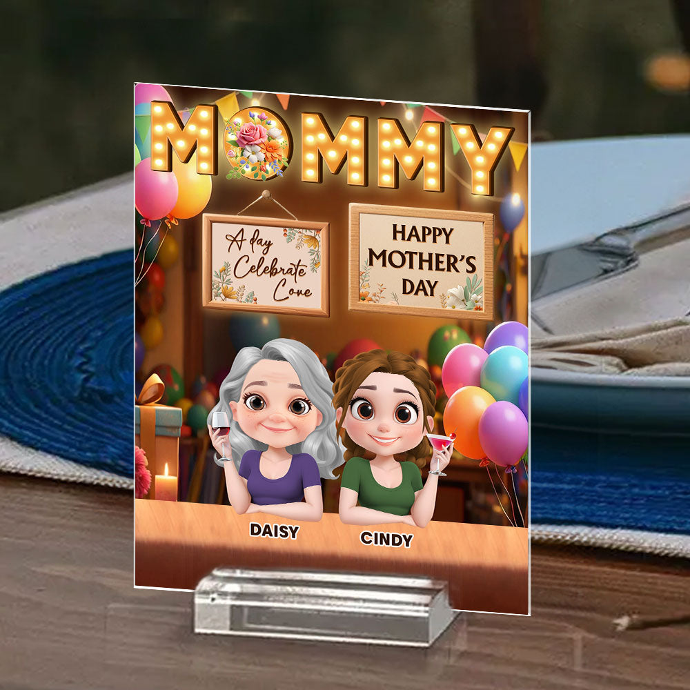 A Day Celebrate Love - Personalized Custom Acrylic Plaque With Base