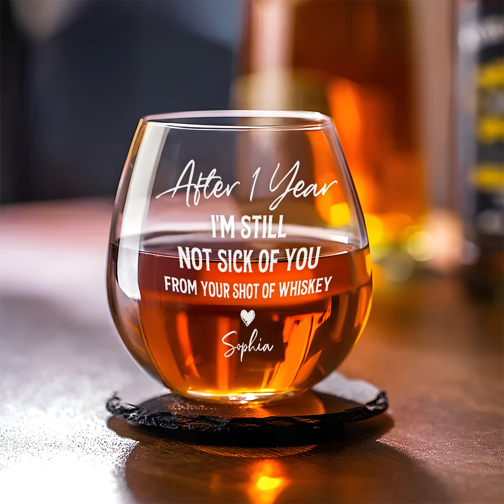 Love You Still - Personalized Custom Whiskey Glass