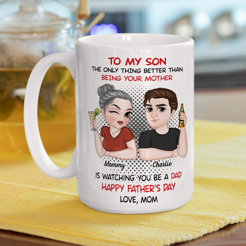 You Make Me Proud - Personalized Custom Coffee Mug