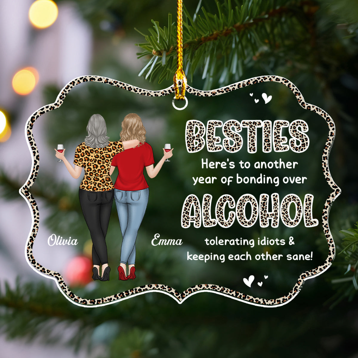 Alcohol Tolerating - Personalized Custom Acrylic Ornament