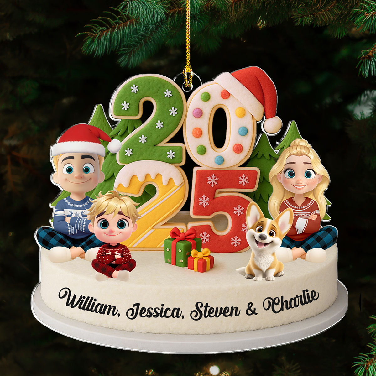 Our Christmas Crew - Personalized Custom Acrylic Ornament