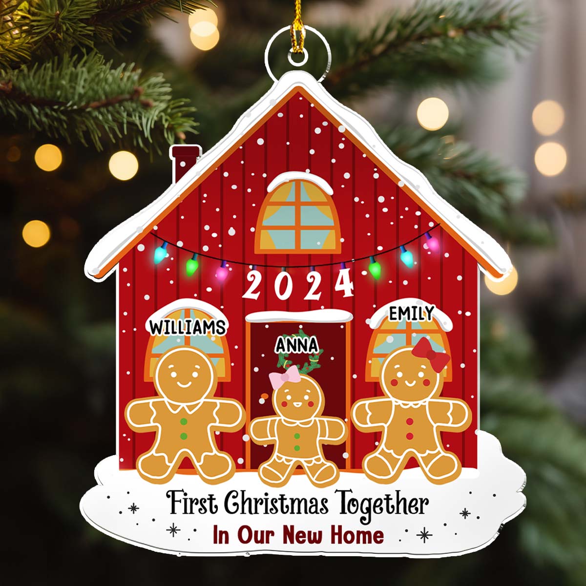 First Time In Our New Home - Personalized Custom Acrylic Ornament