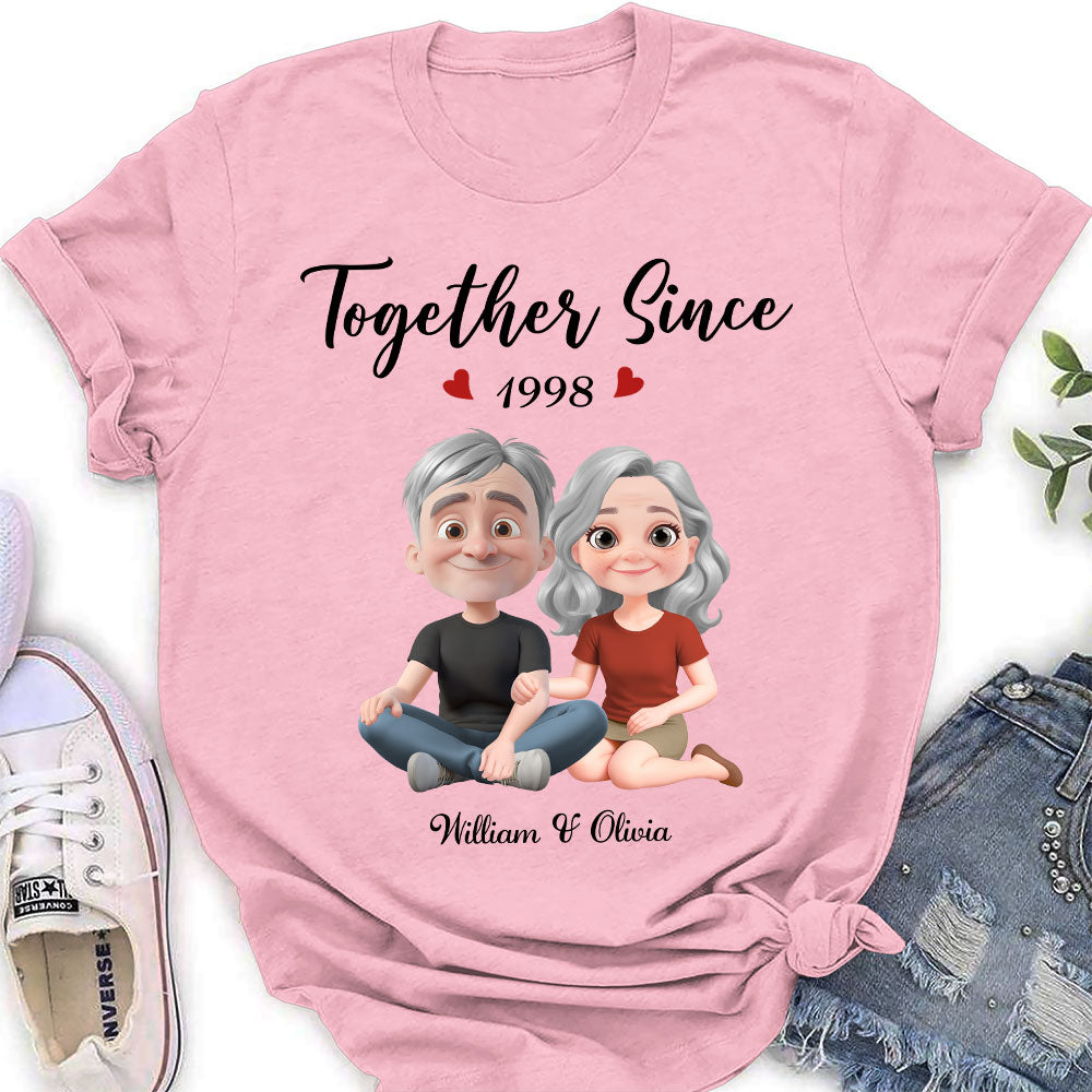 Together Since Husband Wife - Personalized Custom Shirt