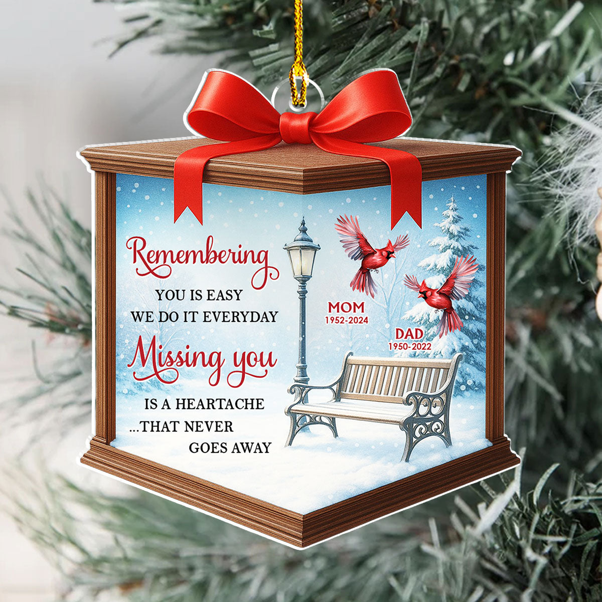 Remembering You - Personalized Custom Acrylic Ornament