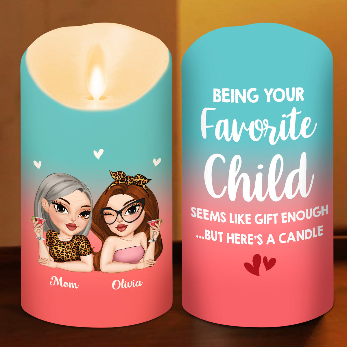 Seems Like Gift Enough - Personalized Custom LED Candle