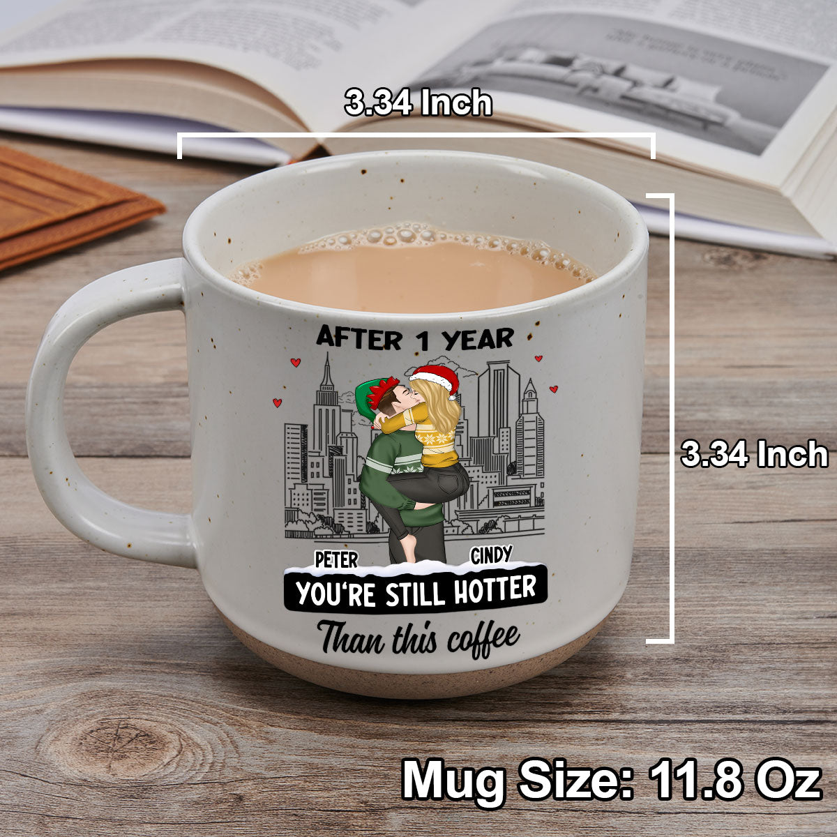You Are Hotter Than Coffee - Personalized Custom Pottery Mug