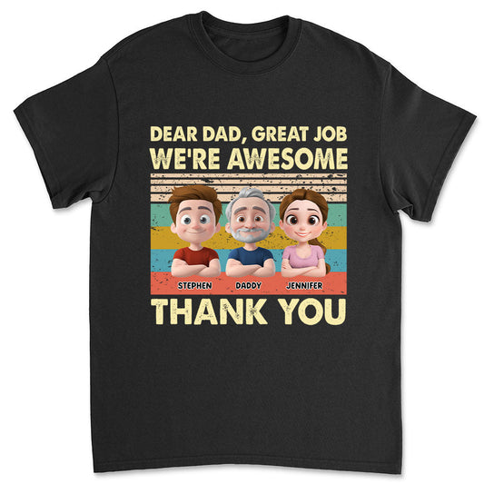Thank You Dad - Personalized Custom Shirt