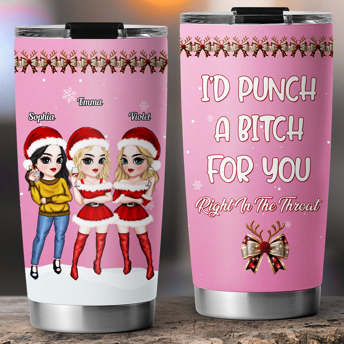 Punch Bitch - Personalized Custom Tumbler