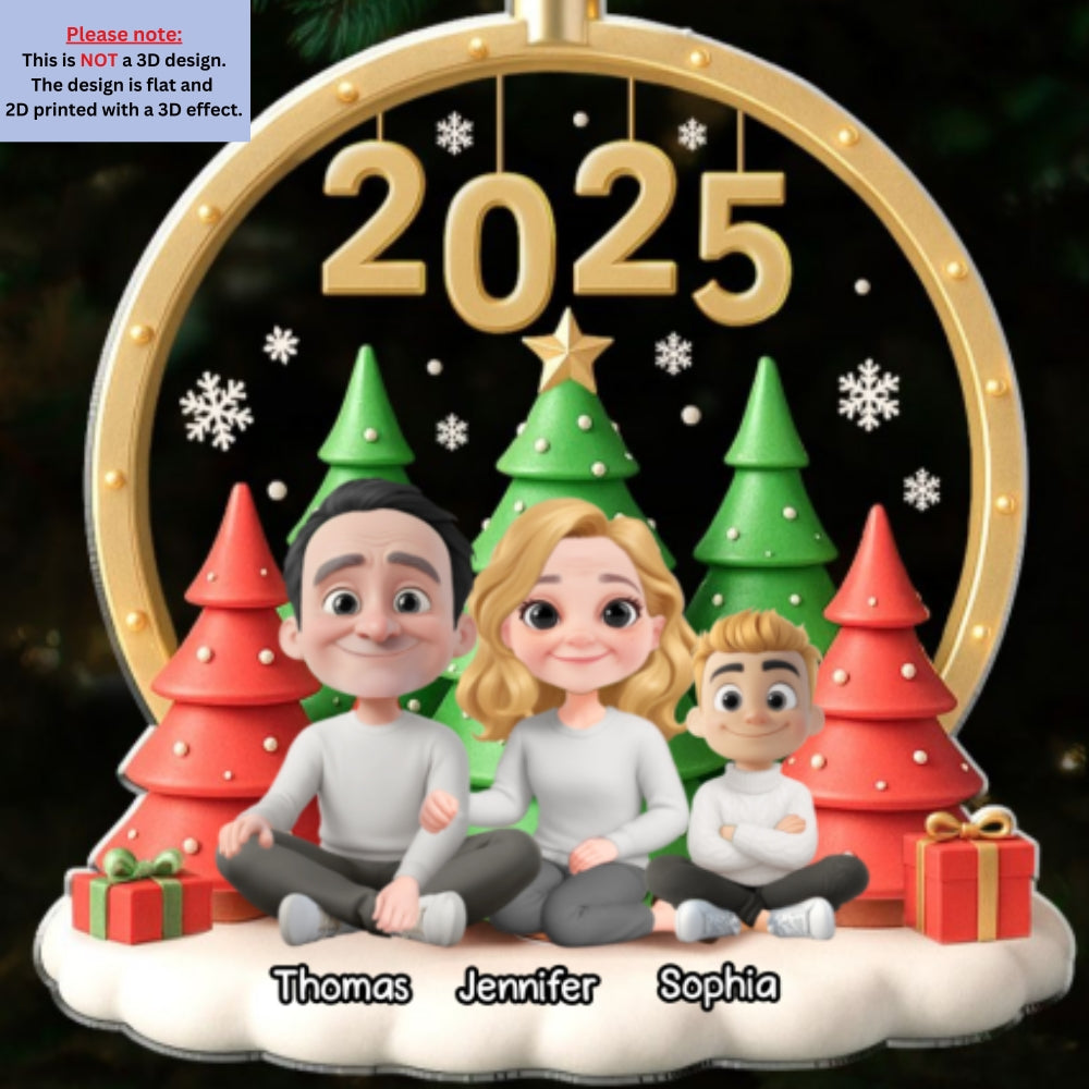 From Now Always Us - Personalized Custom Acrylic Ornament