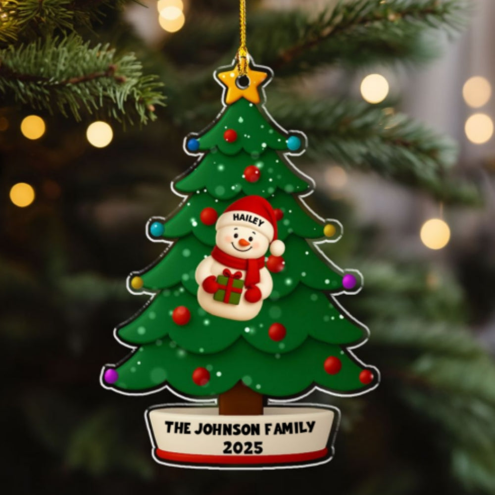 Winter Wishes Tree 2025 - Personalized Custom Acrylic Ornament