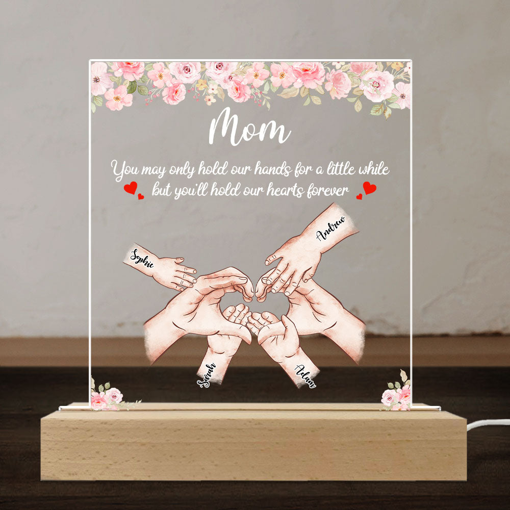 Hold Our Hearts - Personalized Custom LED Light