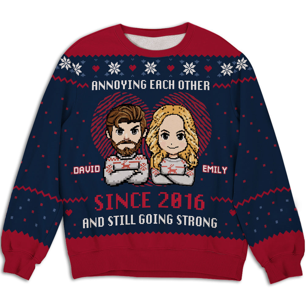 Together Forever Christmas - Personalized Custom All-Over-Print Sweatshirt