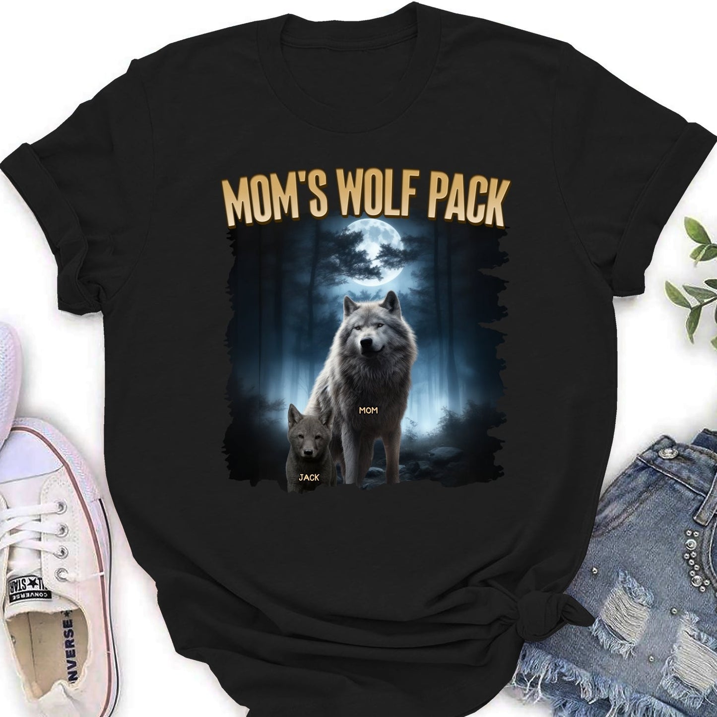 Mama Wolf Pack - Personalized Custom Shirt