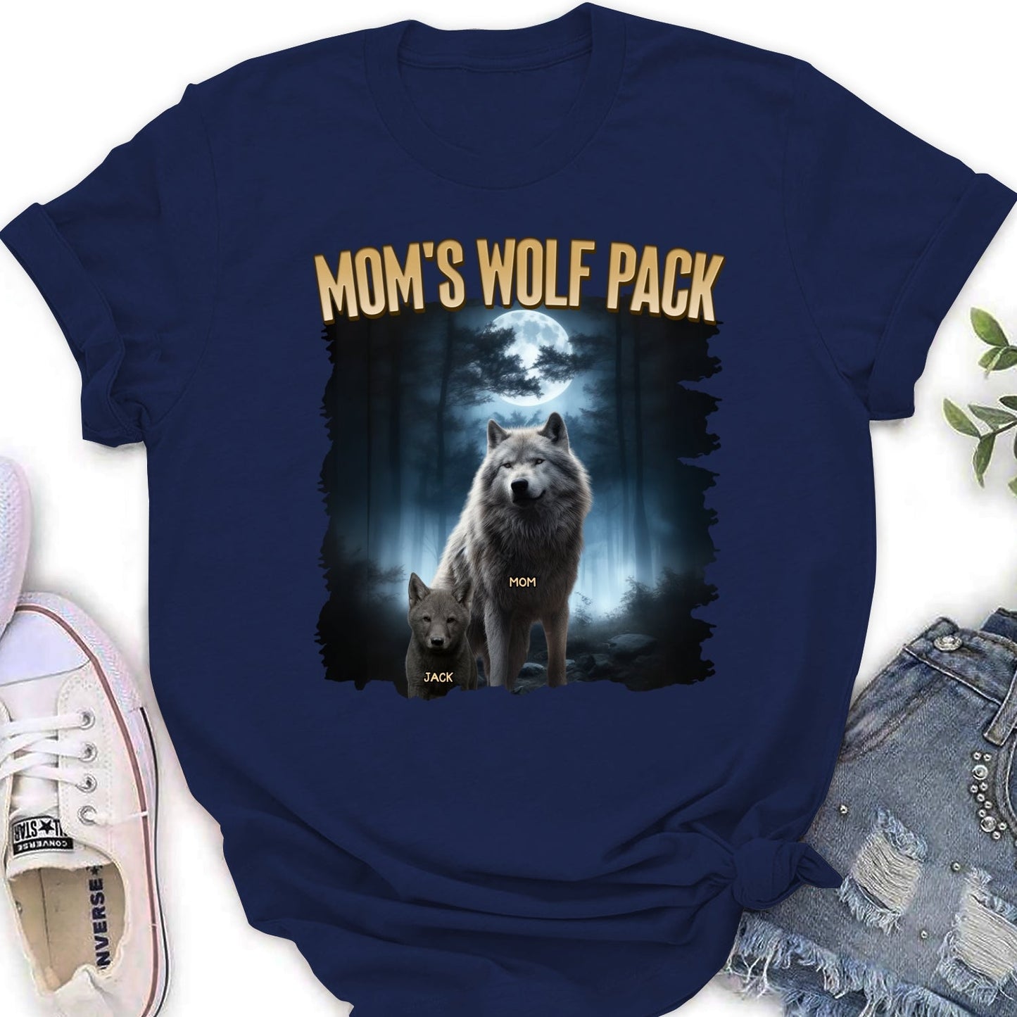Mama Wolf Pack - Personalized Custom Shirt