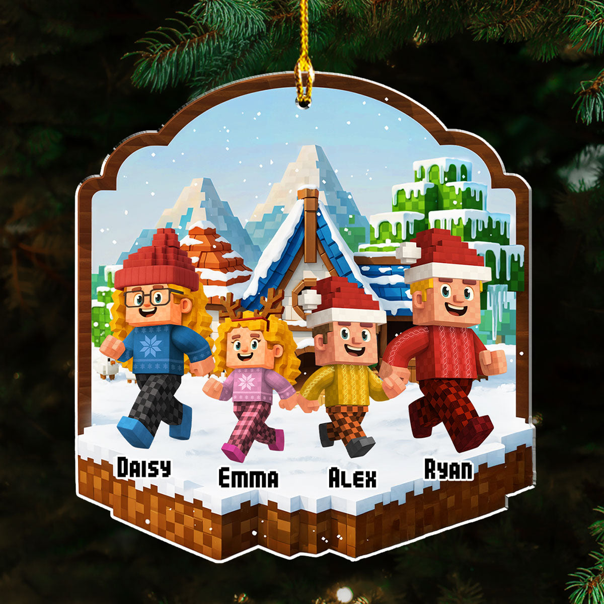 In The Jungle - Personalized Custom Acrylic Ornament