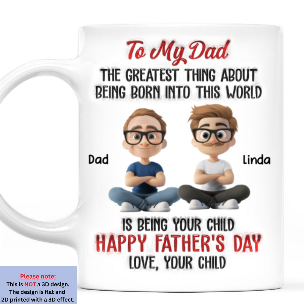The Greatest Thing About  - Personalized Custom 3D Inflated Effect Mug