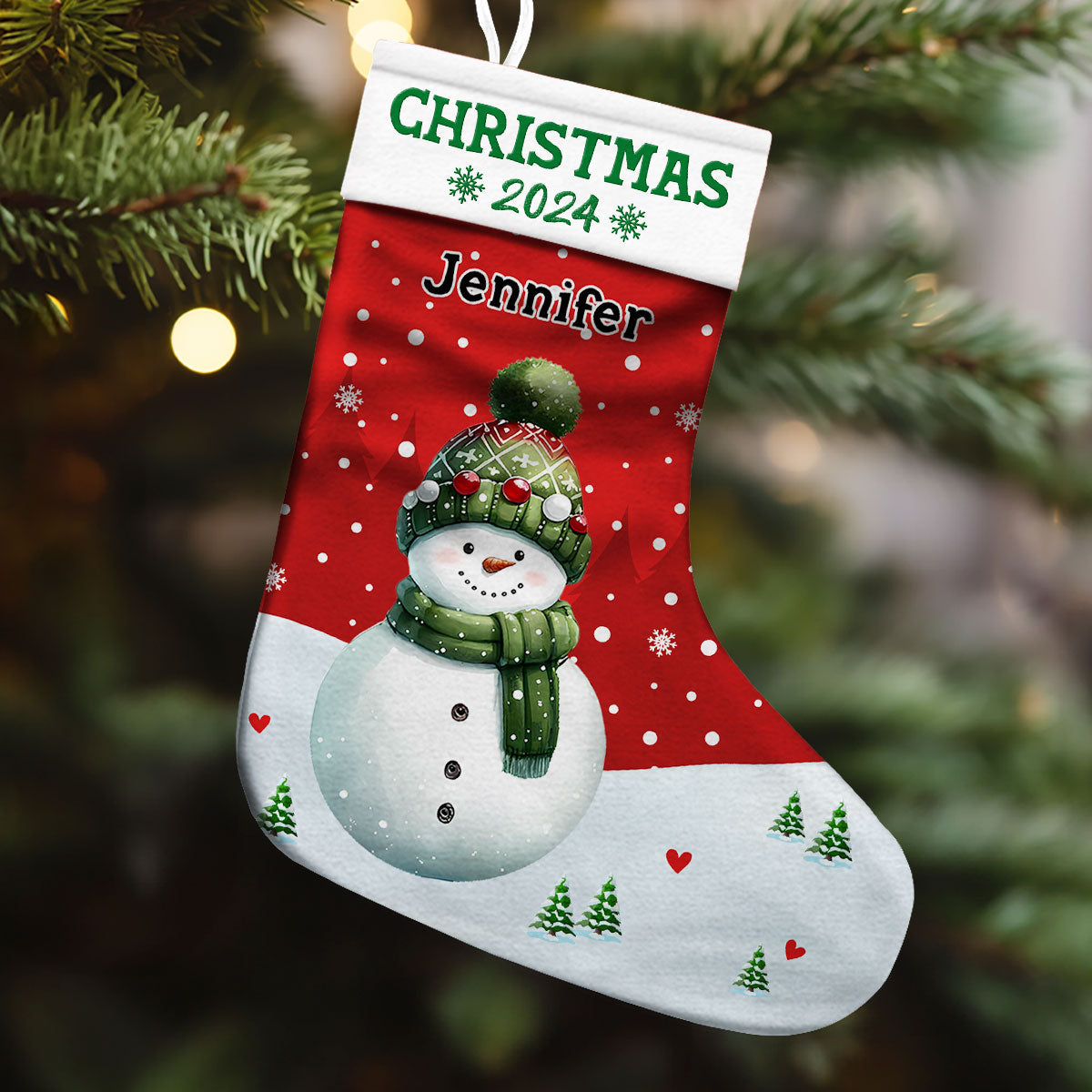 Family Christmas Stocking 2024 - Personalized Custom Christmas Stocking