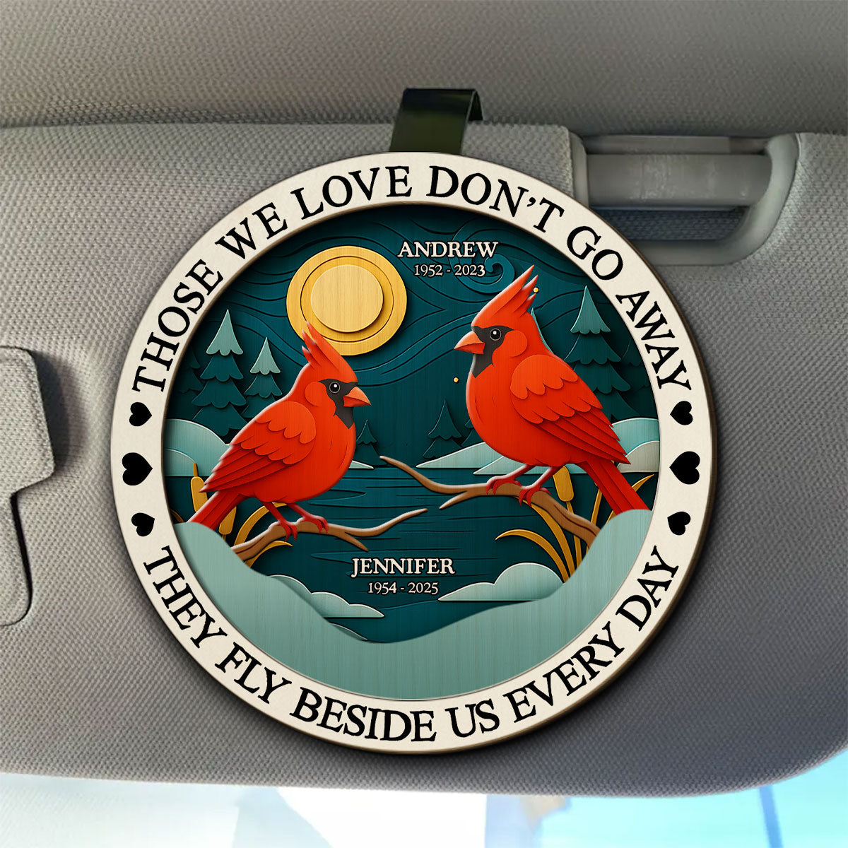 Never Gone From Me - Personalized Custom Car Visor Clip