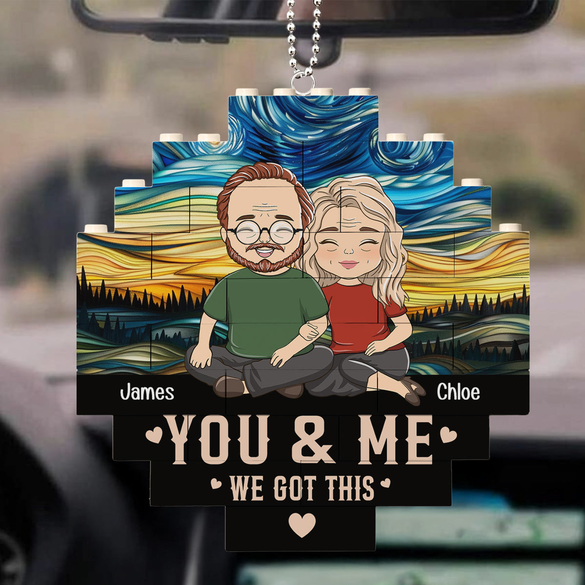 We Got This - Personalized Custom Puzzle Car Ornament