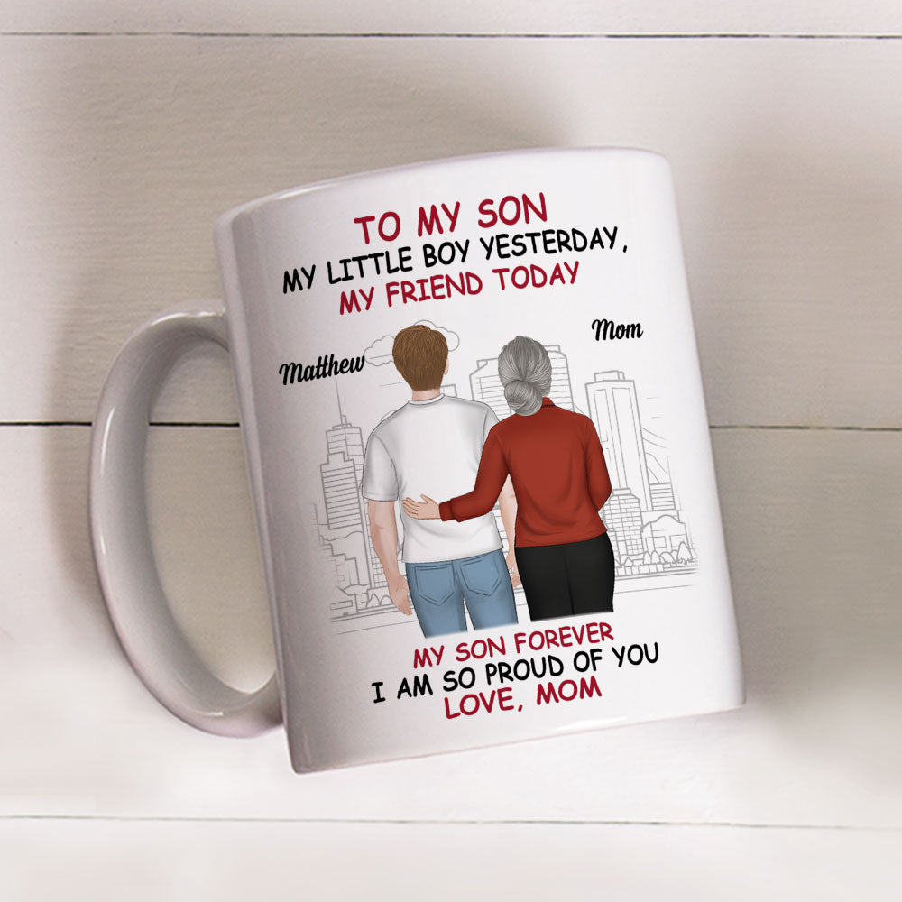 Always My Son Forever Proud - Personalized Custom Coffee Mug