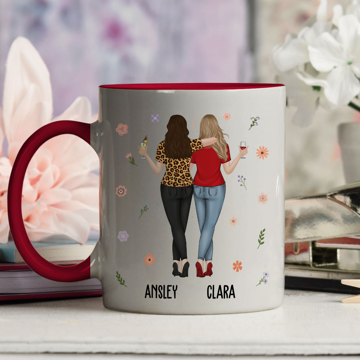 You Are My Favorite Bestie - Personalized Custom Accent Mug