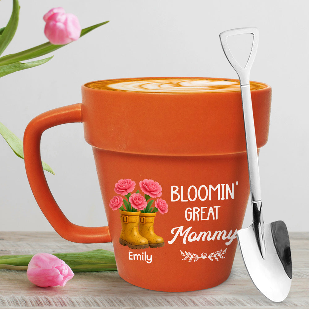 Simply The Best Mom - Personalized Custom Plant Pot Mug