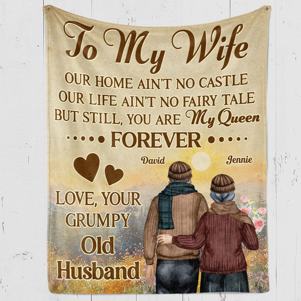 You Are My Queen - Personalized Custom Fleece Blanket