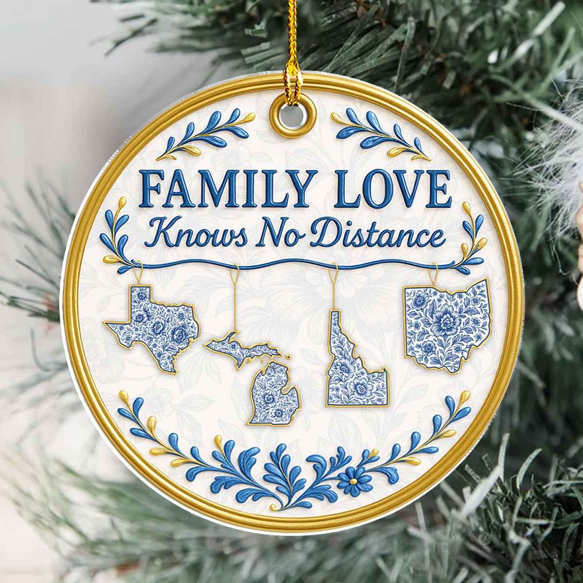 No Distance - Personalized Custom Acrylic Ornament