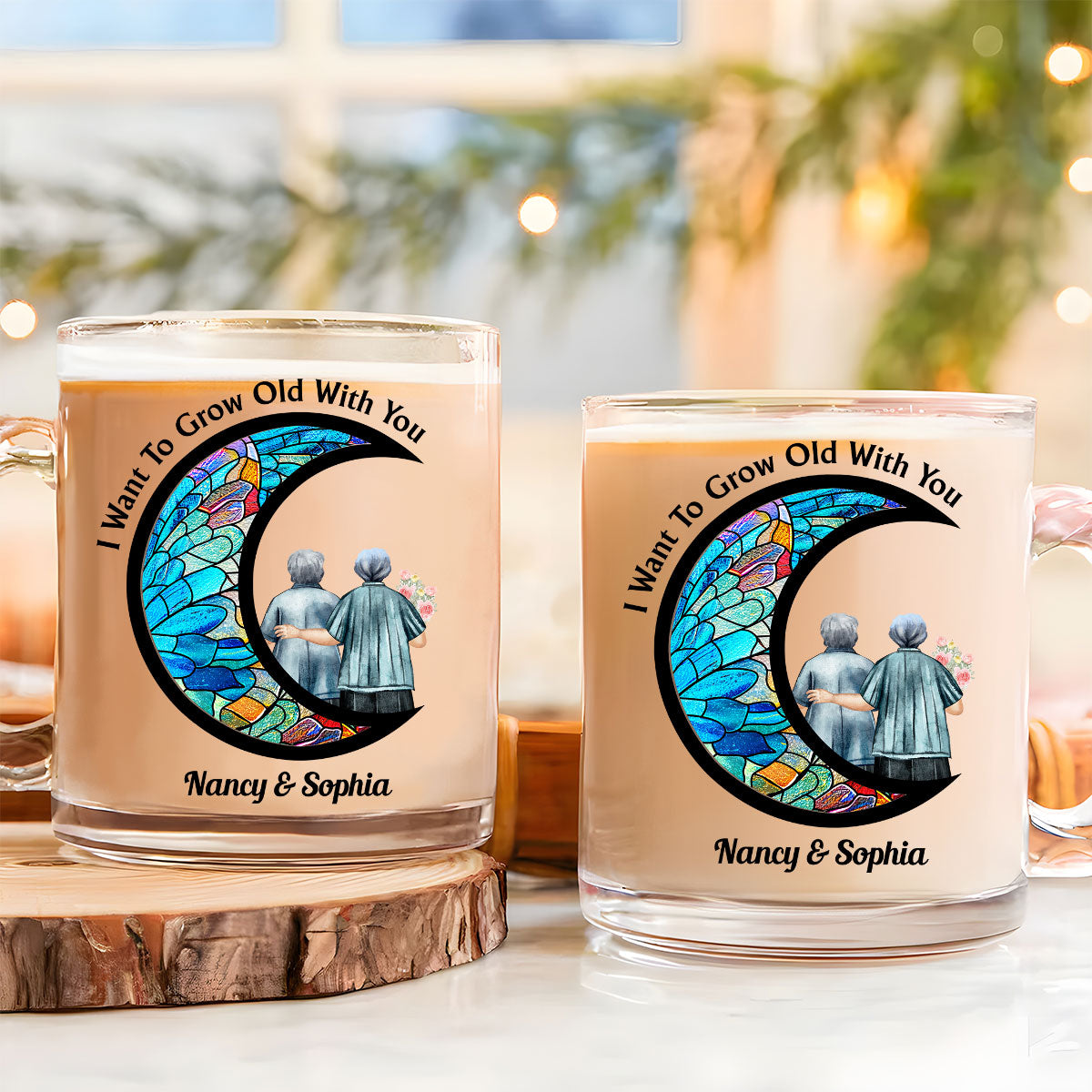 From Our First Kiss - Personalized Custom Glass Mug